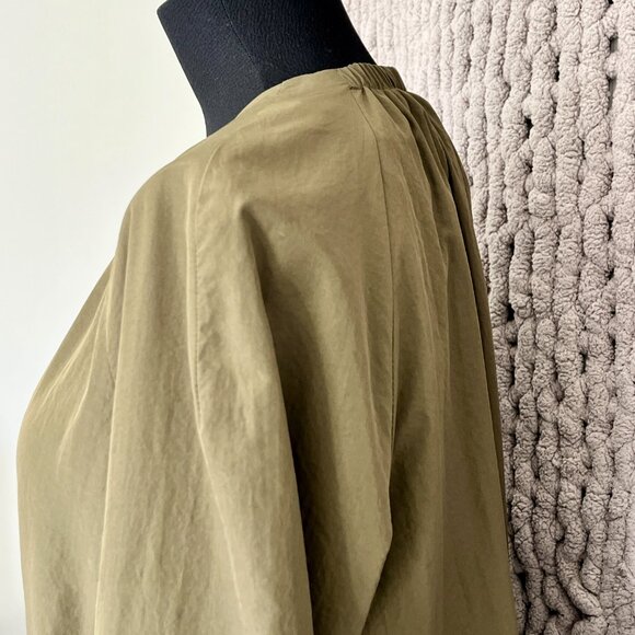 Zara Olive Green Cinched Jacket Size Medium - Picture 8 of 13